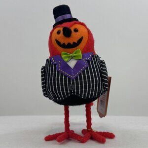 Hyde & Eek! Gourdon Featherly Friends Halloween Bird Decoration Top Hat NEW